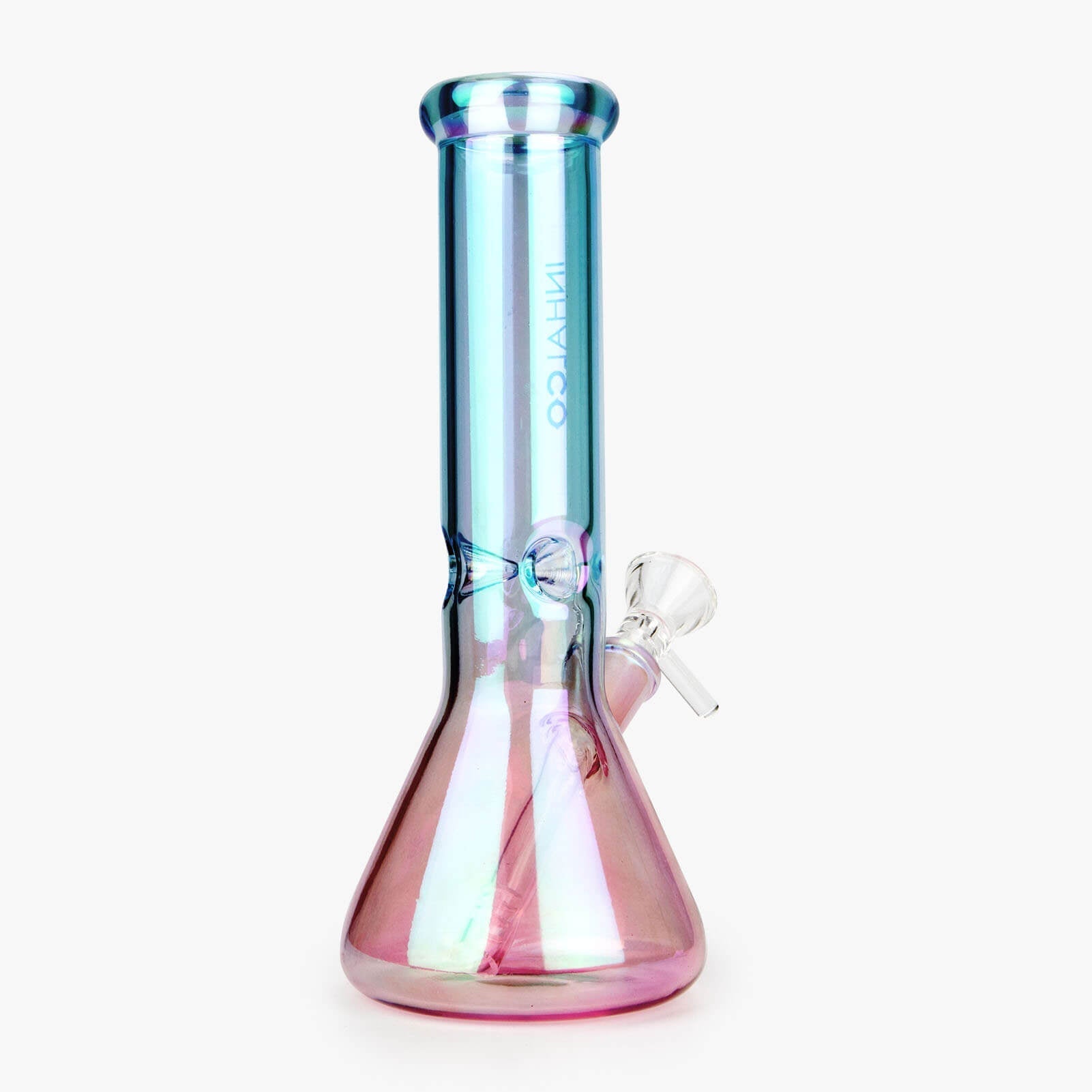 Iridescent Beaker Bong 8 Inch - Discreet Smoker