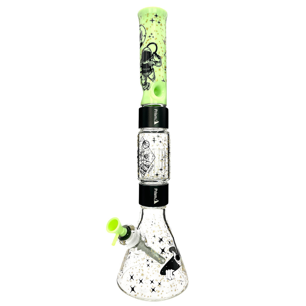 Halo Spaced Out Beaker Double Stack - Discreet Smoker