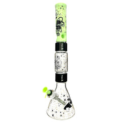Halo Spaced Out Beaker Double Stack - Discreet Smoker