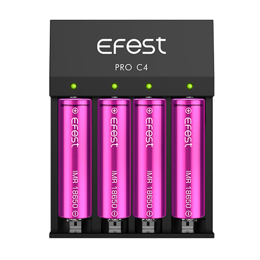 Efest Pro C4 Battery Charger - Discreet Smoker