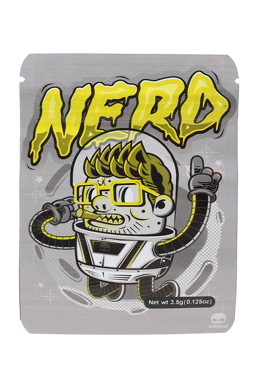 Mylar ⅛ oz Bags – Robot Designs – 50 Pack – Choose Style - Discreet Smoker
