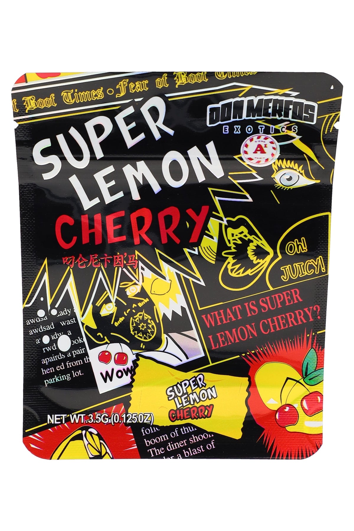 Printed Mylar 3.5 g Bags “Sweet Goodies” – Choose Design – 50-Pack - Discreet Smoker