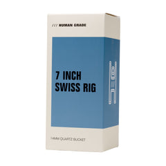 Human Grade 7" Swiss Rig Water Pipe - Discreet Smoker