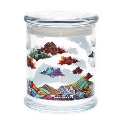 Pulsar Pop Top Glass Jar | Large | 4.5" x 3.9"