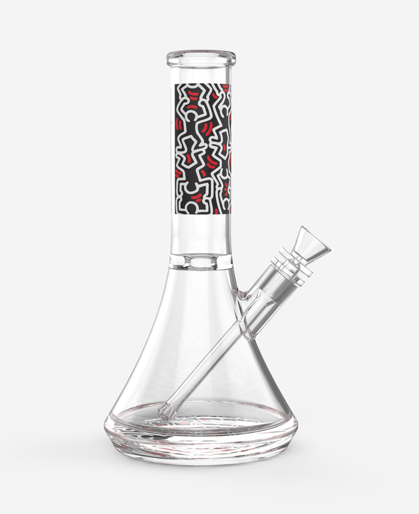 K.Haring Glass Water Pipe