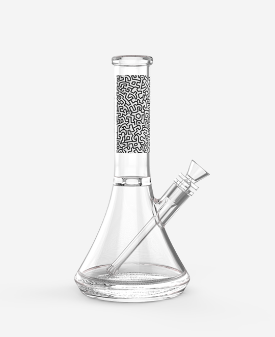 K.Haring Glass Water Pipe