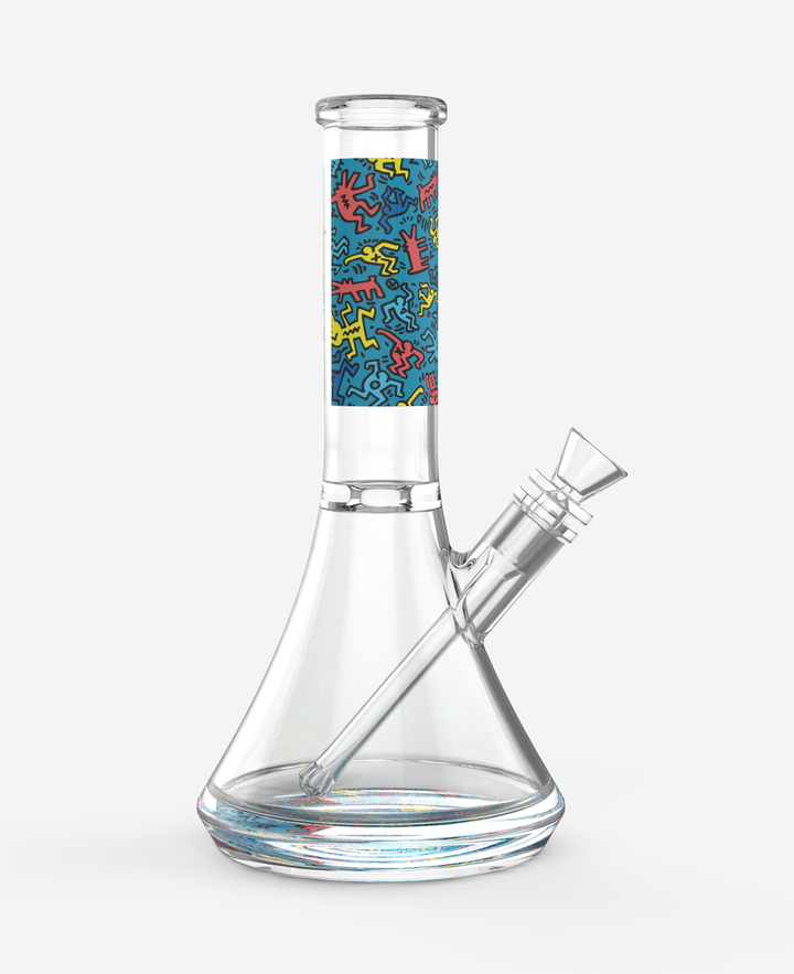K.Haring Glass Water Pipe