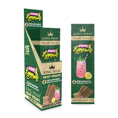 King Palm 2pk Hemp Wraps 15ct Display - Discreet Smoker