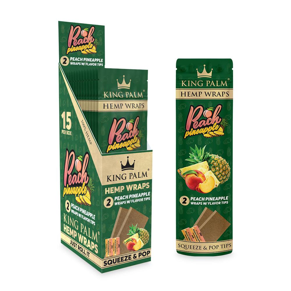 King Palm 2pk Hemp Wraps 15ct Display - Discreet Smoker