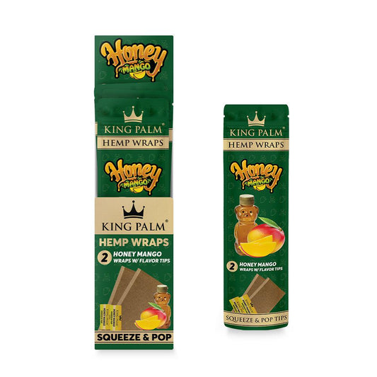 King Palm 2pk Hemp Wraps 15ct Display - Discreet Smoker