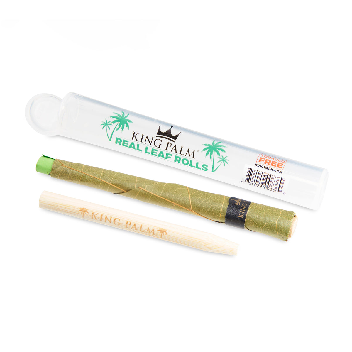 King Palm Single Leaf Tubes 50ct Dispenser – Slim Size - Discreet Smoker