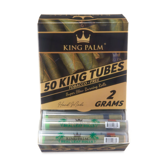 King Palm Single Leaf Tubes 50ct Dispenser – King Size