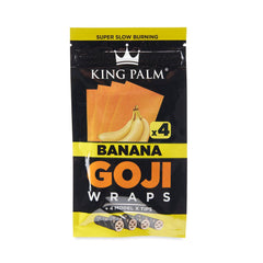 King Palm 4pk Goji Wraps 15ct Display - Discreet Smoker