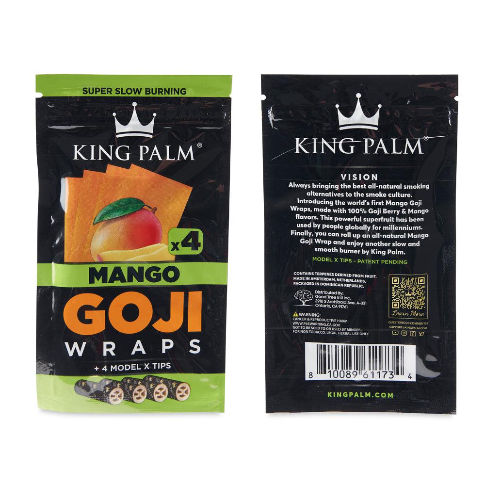 King Palm 4pk Goji Wraps 15ct Display - Discreet Smoker