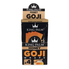 King Palm 4pk Goji Wraps 15ct Display - Discreet Smoker