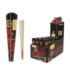 RAW Black Classic Cones - Discreet Smoker
