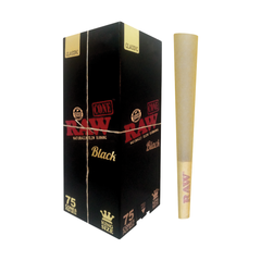 RAW Black Classic Cones - Discreet Smoker