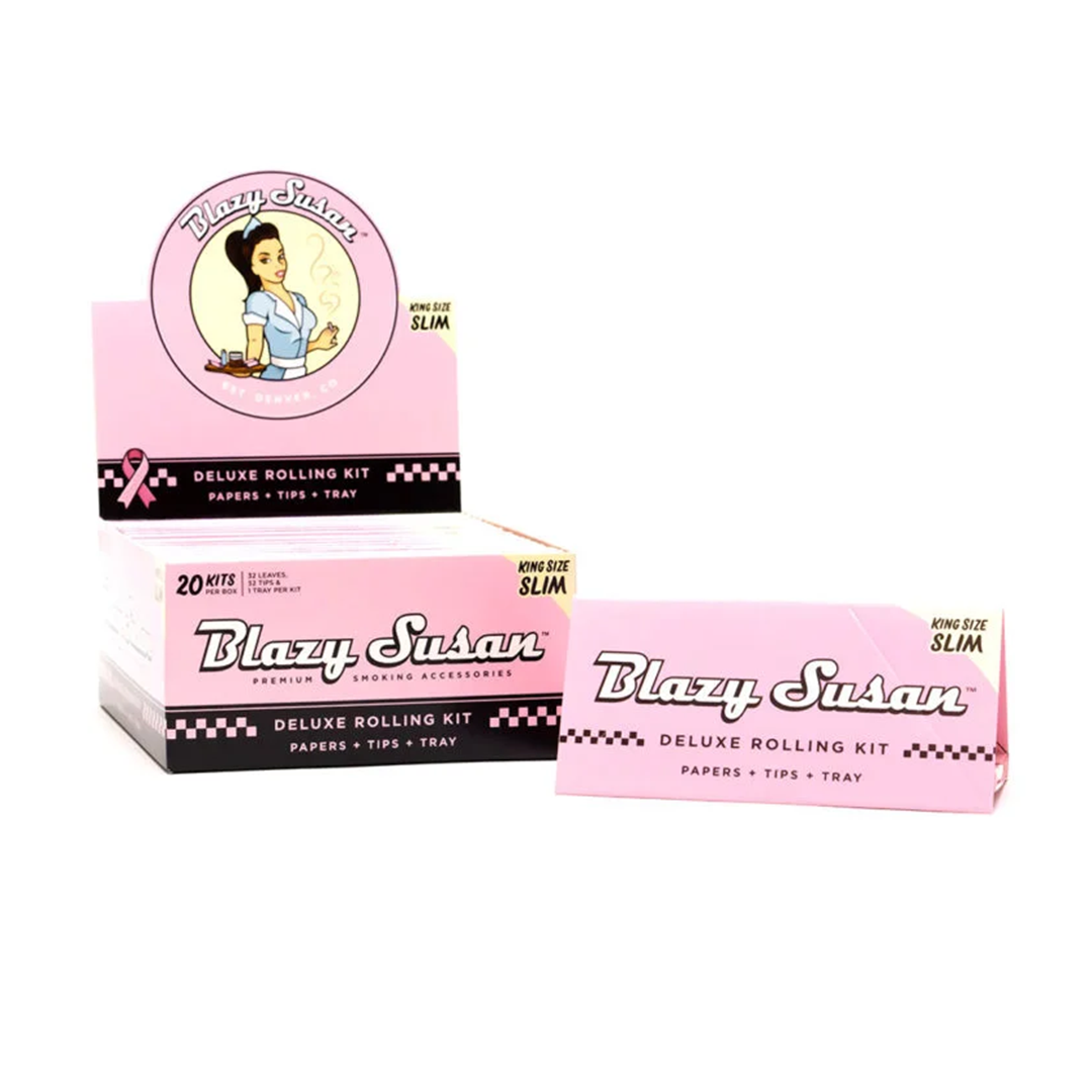 Blazy Susan Pink Rolling Papers - Discreet Smoker
