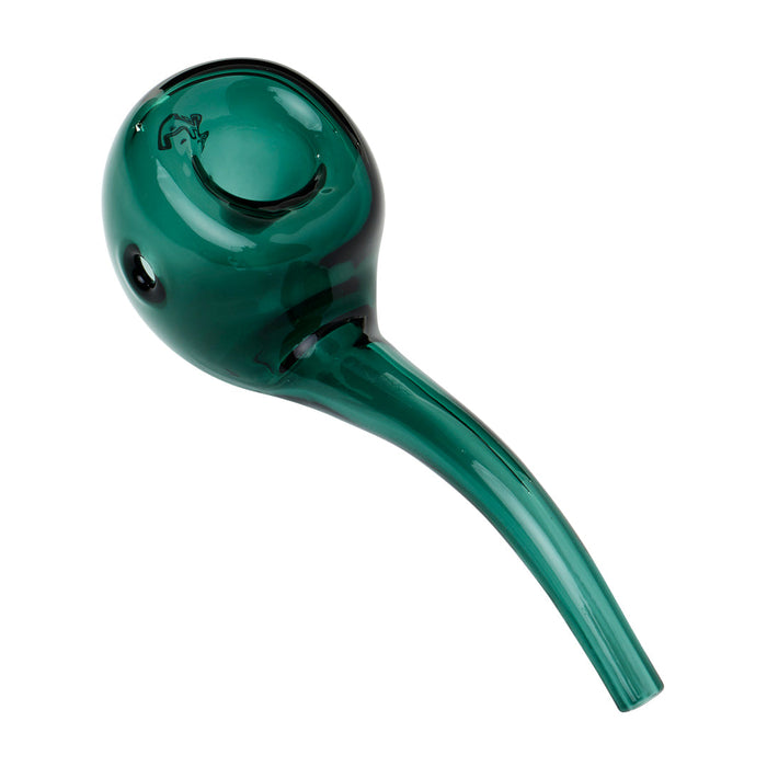 Human Grade Hawkbill Glass Pipe, Lake Green