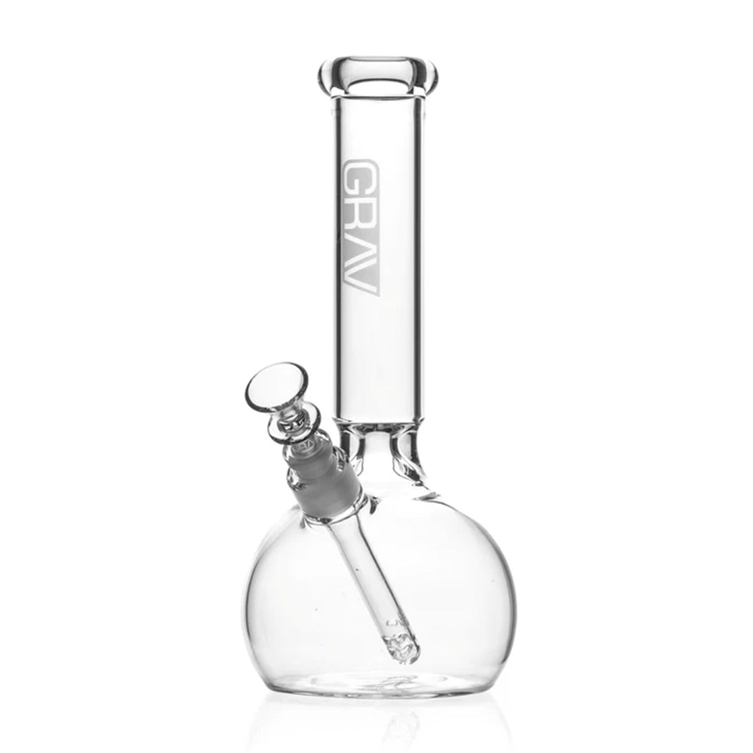 GRAV Round Base Glass Water Pipe - Discreet Smoker