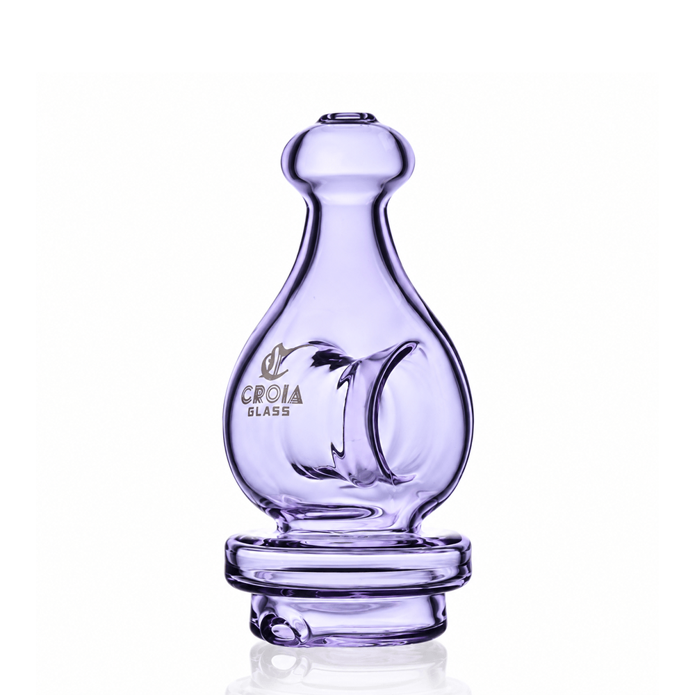 4" Teardrop Dry Top for Puffco Peak & Peak Pro | Croia Glass - Discreet Smoker