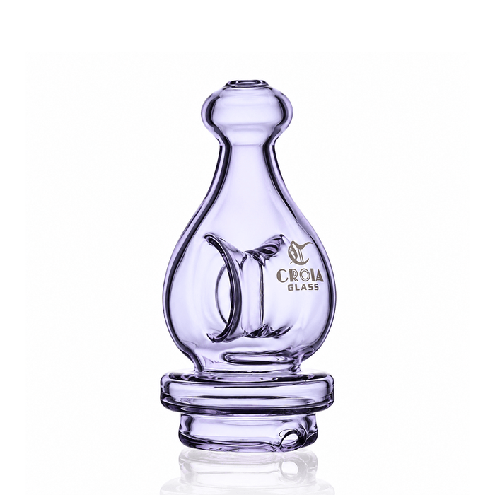 4" Teardrop Dry Top for Puffco Peak & Peak Pro | Croia Glass, Purple