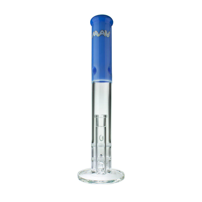 MAV 16" Double Honey Straight Glass Water Pipe, Lavender