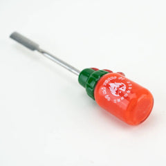 US-Made Sriracha Glass Dabber – 5″