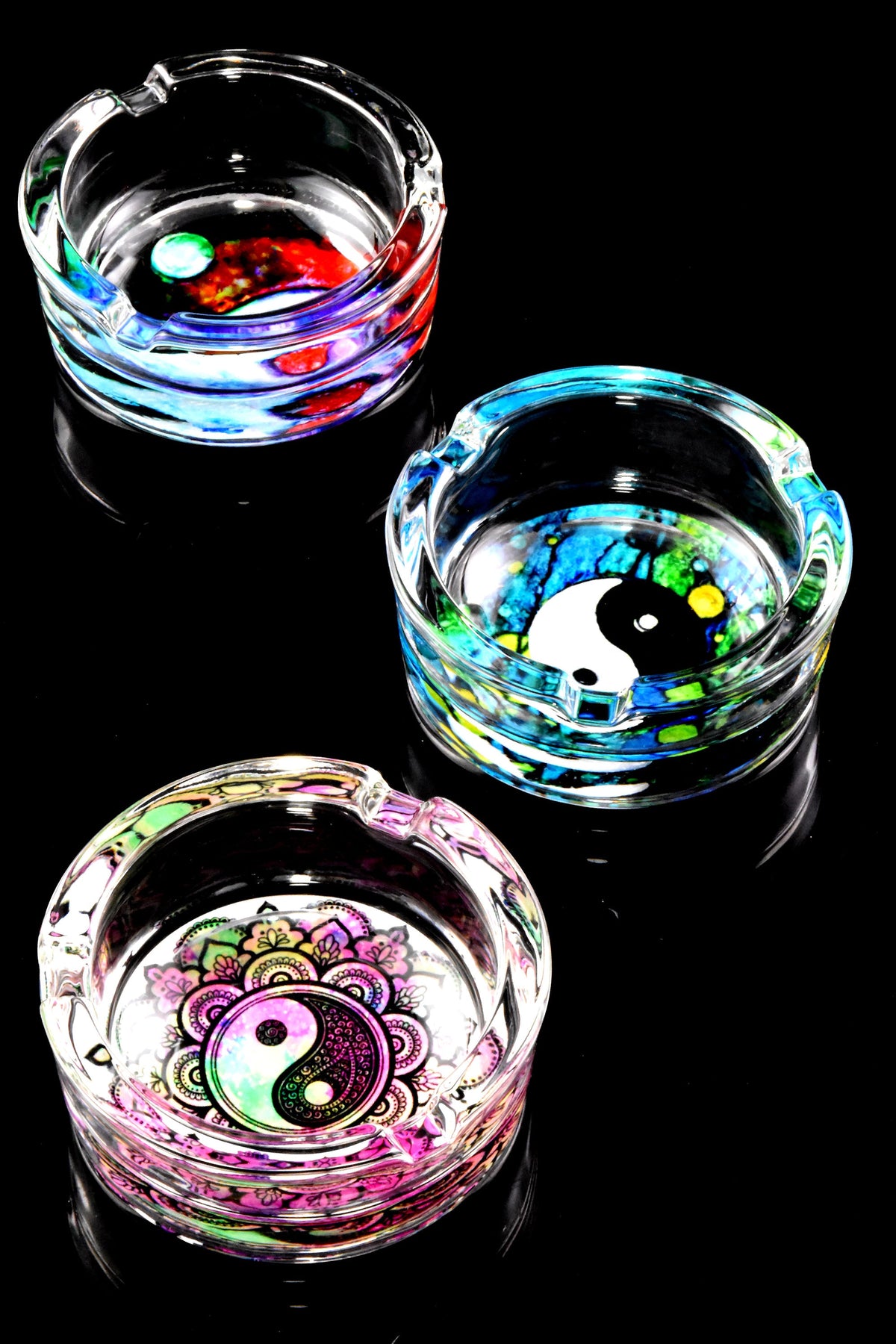 3.25″ Tempered Glass Ashtray – Pop Designs - Discreet Smoker