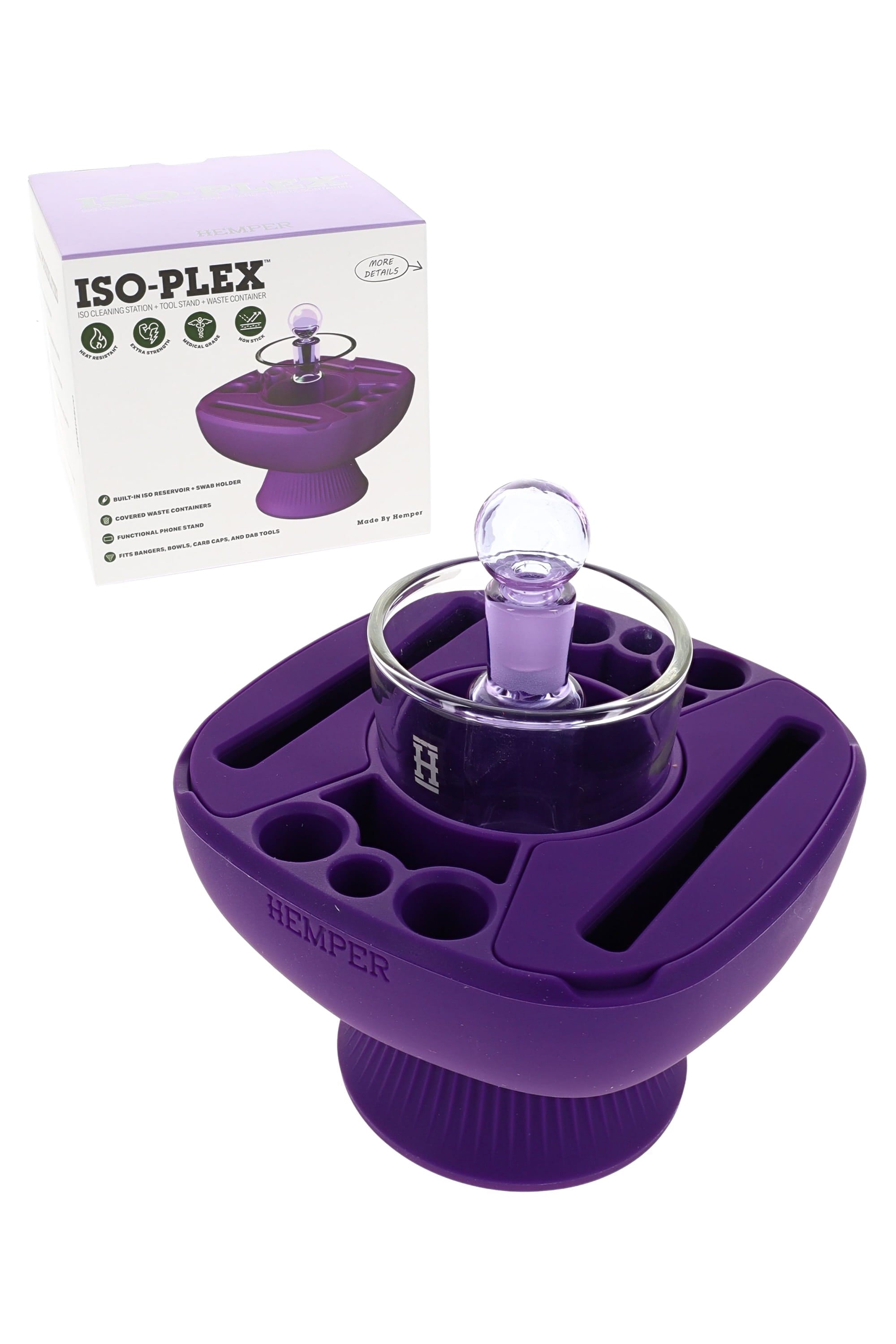 Hemper IsoPlex Concentrate & Cleaning Station – Silicone - Discreet Smoker