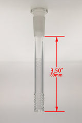 TAG - 14/10MM 6 Row x 2 (36 Hole) Open End Gridded Super Slit Downstem - Discreet Smoker