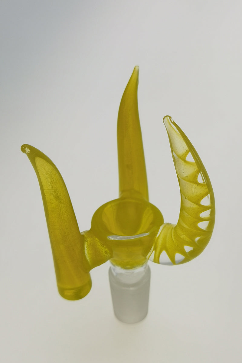 TAG - 4 Hole Disc Screen Slide with Inverted Triple Horn Handle - Discreet Smoker