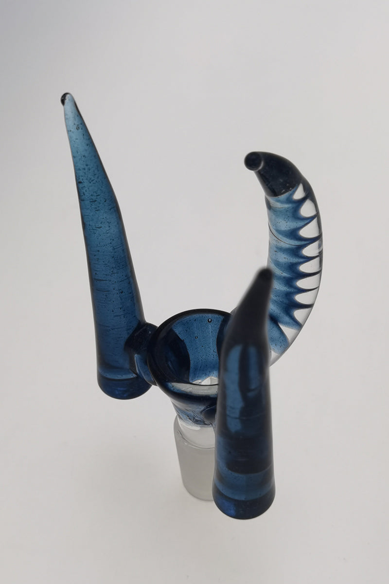 TAG - 4 Hole Disc Screen Slide with Inverted Triple Horn Handle - Discreet Smoker