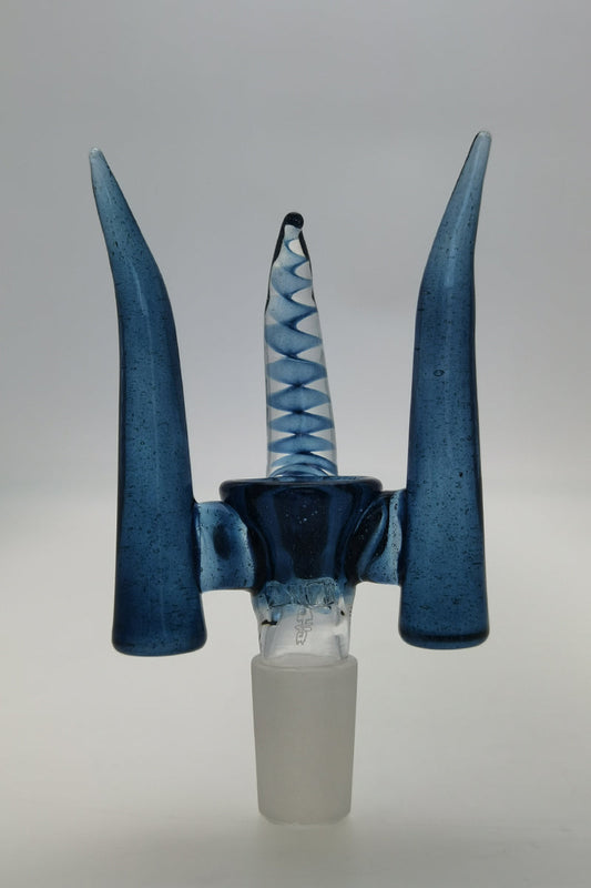 TAG - 4 Hole Disc Screen Slide with Inverted Triple Horn Handle - Discreet Smoker