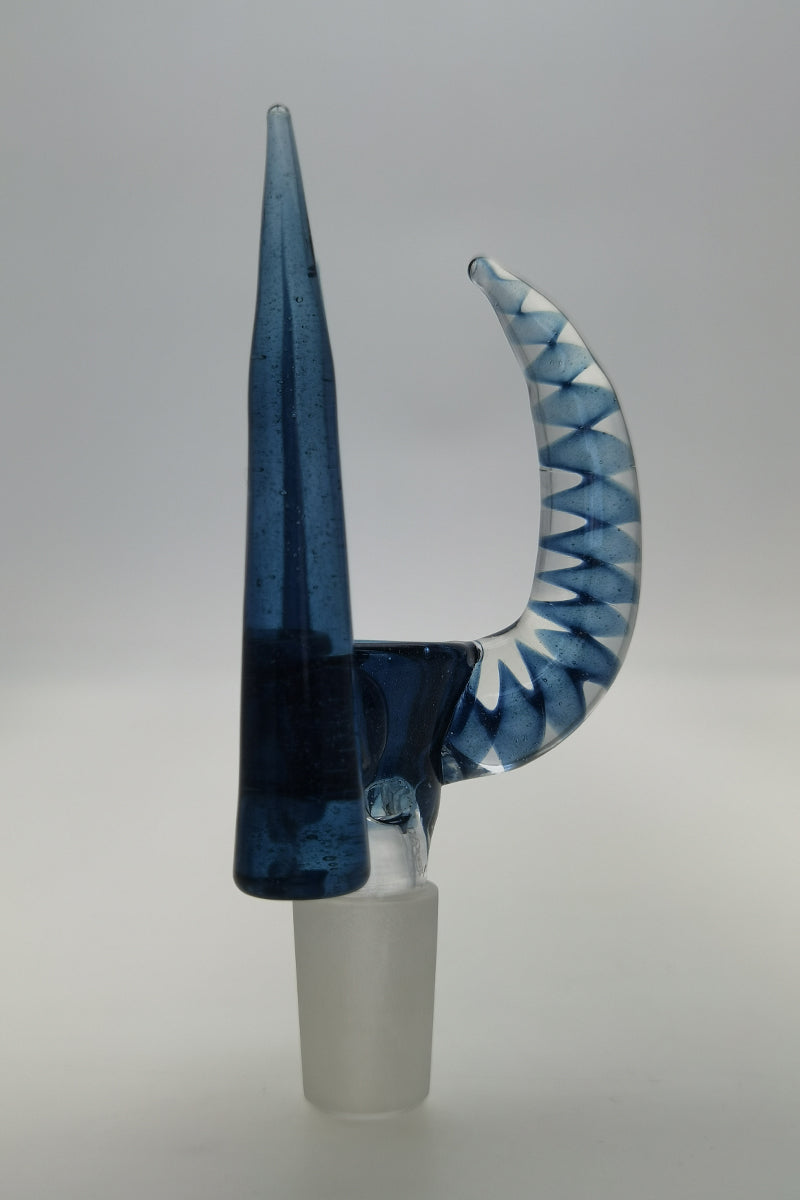 TAG - 4 Hole Disc Screen Slide with Inverted Triple Horn Handle - Discreet Smoker