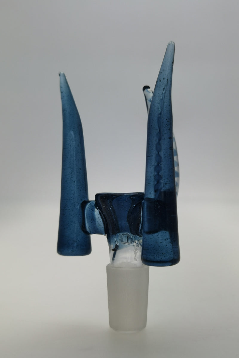 TAG - 4 Hole Disc Screen Slide with Inverted Triple Horn Handle - Discreet Smoker