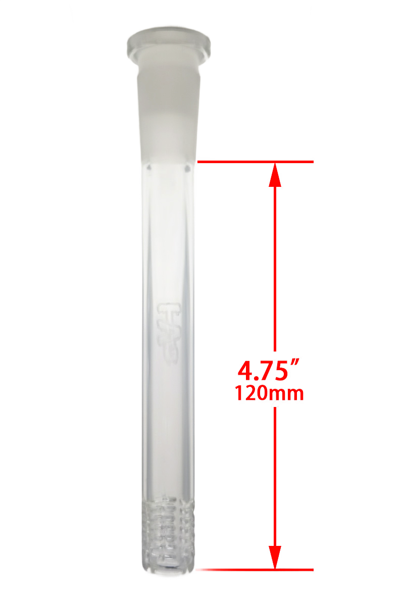 TAG - 18/14MM 6 Row x 3 (54 Hole) Open End Gridded Super Slit Downstem (5.50") - Discreet Smoker