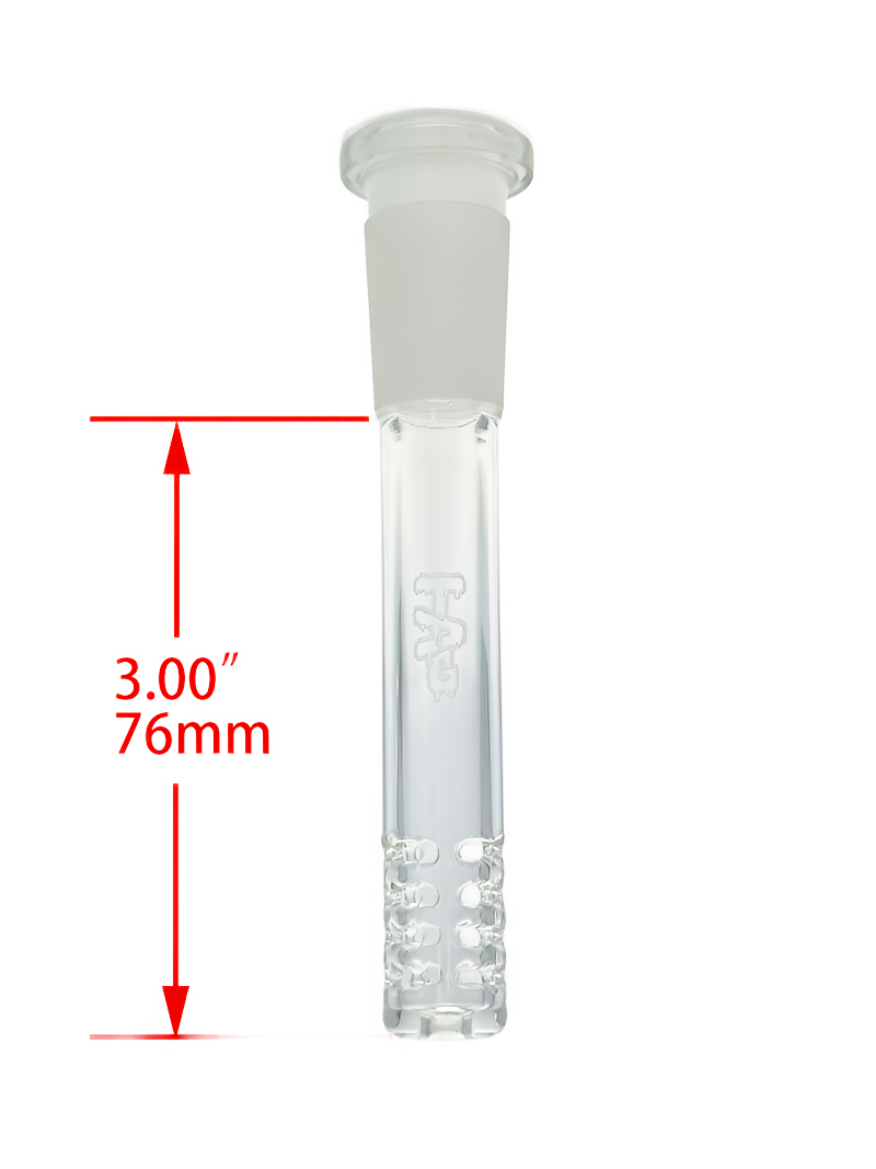 TAG - 18/14MM Open End 32 Slit Multiplying Rod Downstem - Discreet Smoker