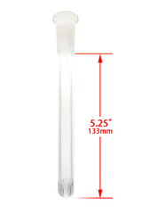 TAG - 18/14MM Closed End Rounded Super Slit Showerhead Downstem - Discreet Smoker