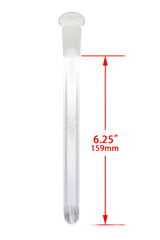 TAG - 18/14MM Closed End Rounded Super Slit Showerhead Downstem - Discreet Smoker