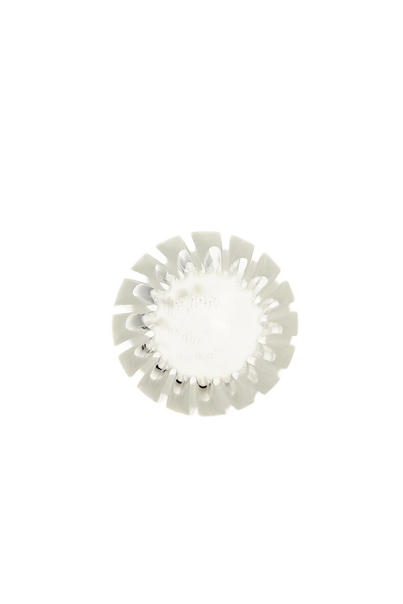 TAG - 18/14MM Closed End Rounded Super Slit Showerhead Downstem - Discreet Smoker