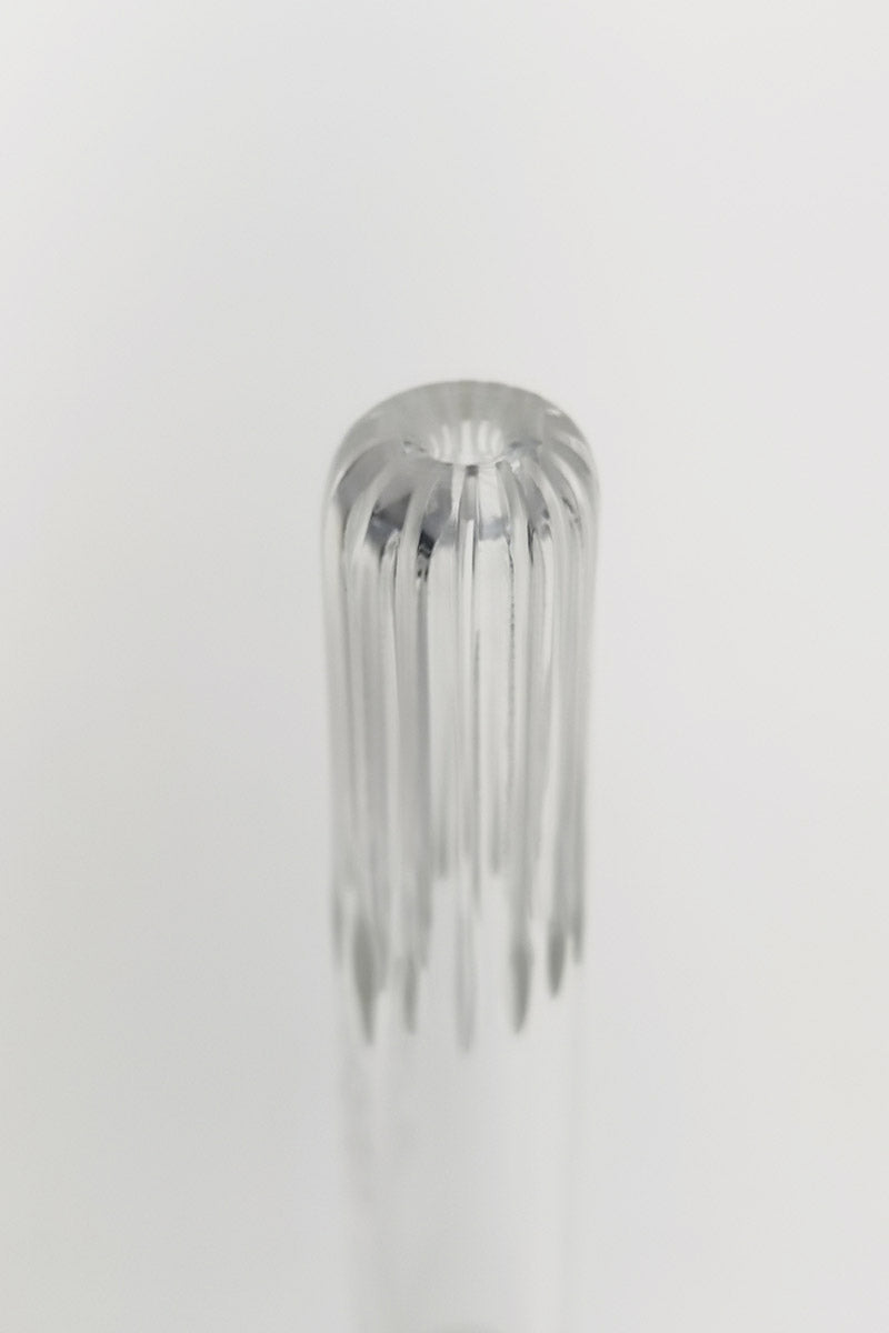 TAG - 18/14MM Open End Rounded Super Slit Showerhead Downstem - Discreet Smoker