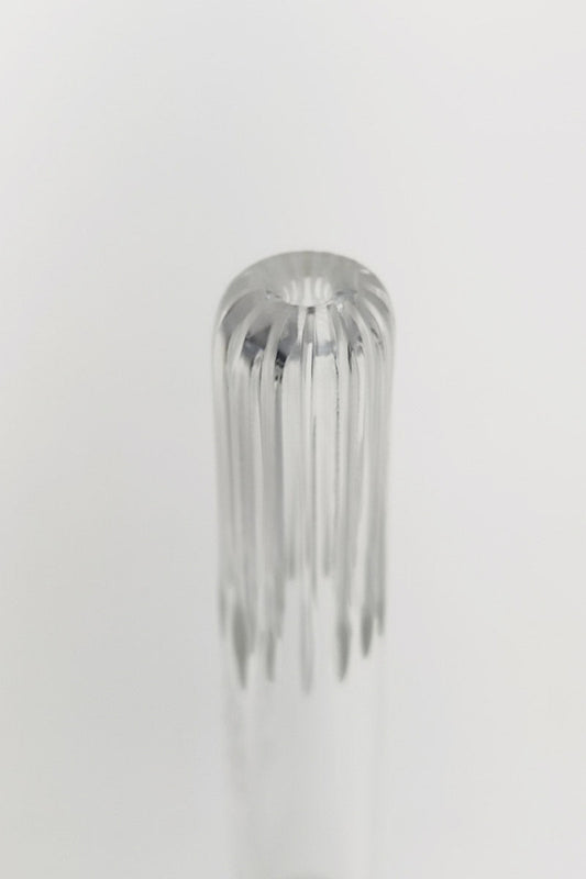 TAG - 18/14MM Open End Rounded Super Slit Showerhead Downstem - Discreet Smoker