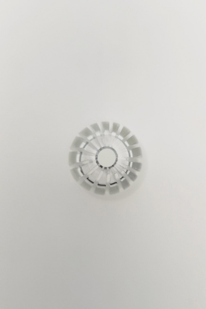 TAG - 18/14MM Open End Rounded Super Slit Showerhead Downstem - Discreet Smoker