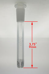 TAG - 18/14MM Open End Rounded Super Slit Showerhead Downstem - Discreet Smoker