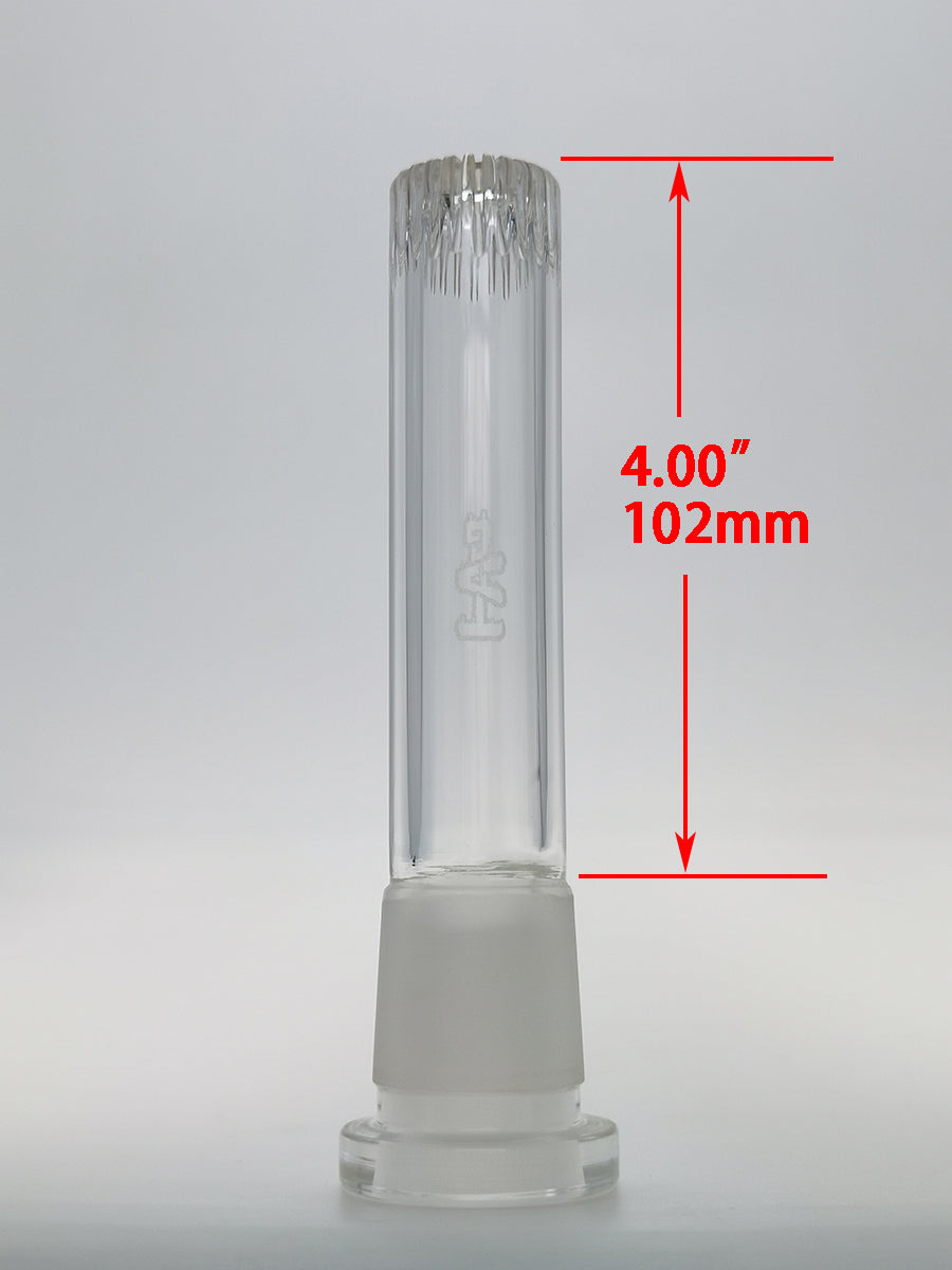 TAG - 28/18MM Super Slit Showerhead Downstem - Discreet Smoker