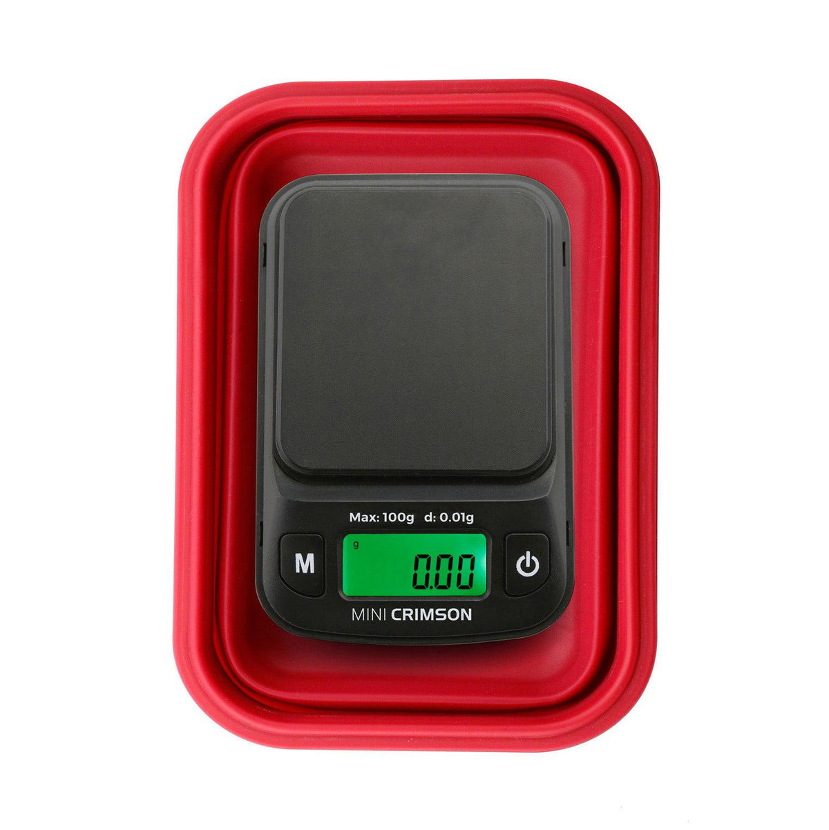 Truweigh Mini Crimson Collapsible Bowl Scale - 100g x 0.01g - Discreet Smoker
