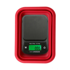 Truweigh Mini Crimson Collapsible Bowl Scale - 100g x 0.01g