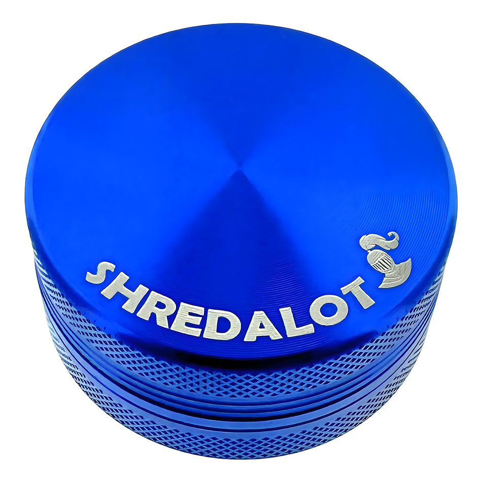 Sir Shredalot 2 Piece Metal Herb Grinder - 63mm - Discreet Smoker