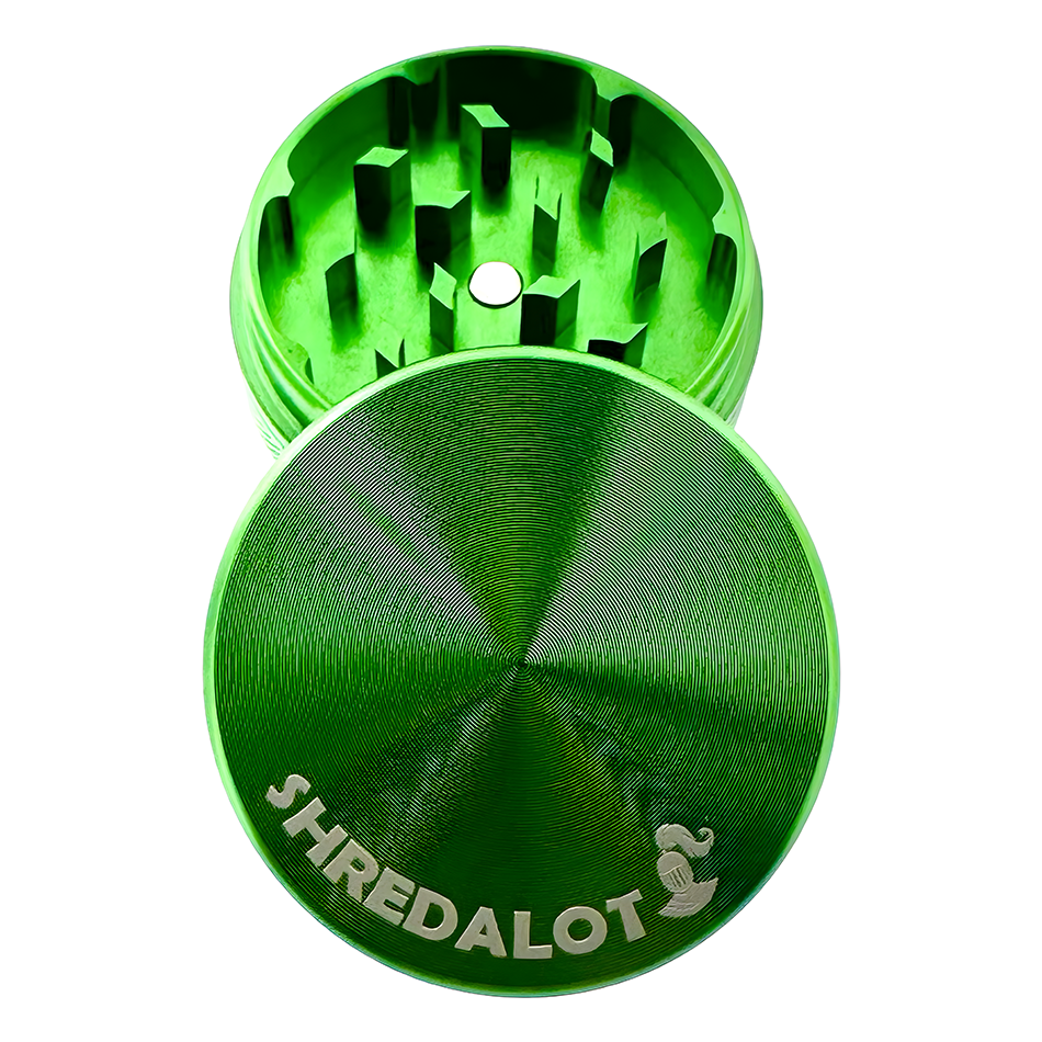 Sir Shredalot 2 Piece Metal Herb Grinder - 50mm - Discreet Smoker